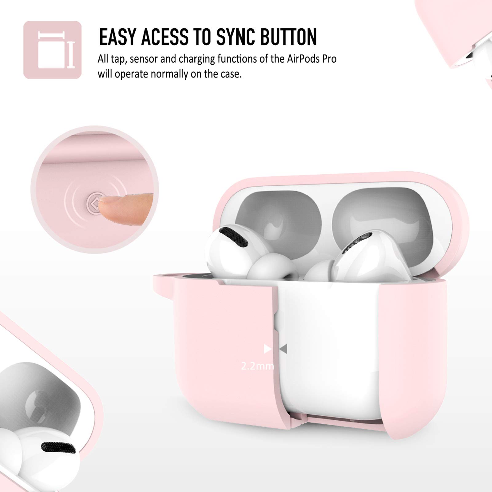 Amazon.com: AirPods Pro Case Cover, Coffea Protective Silicone