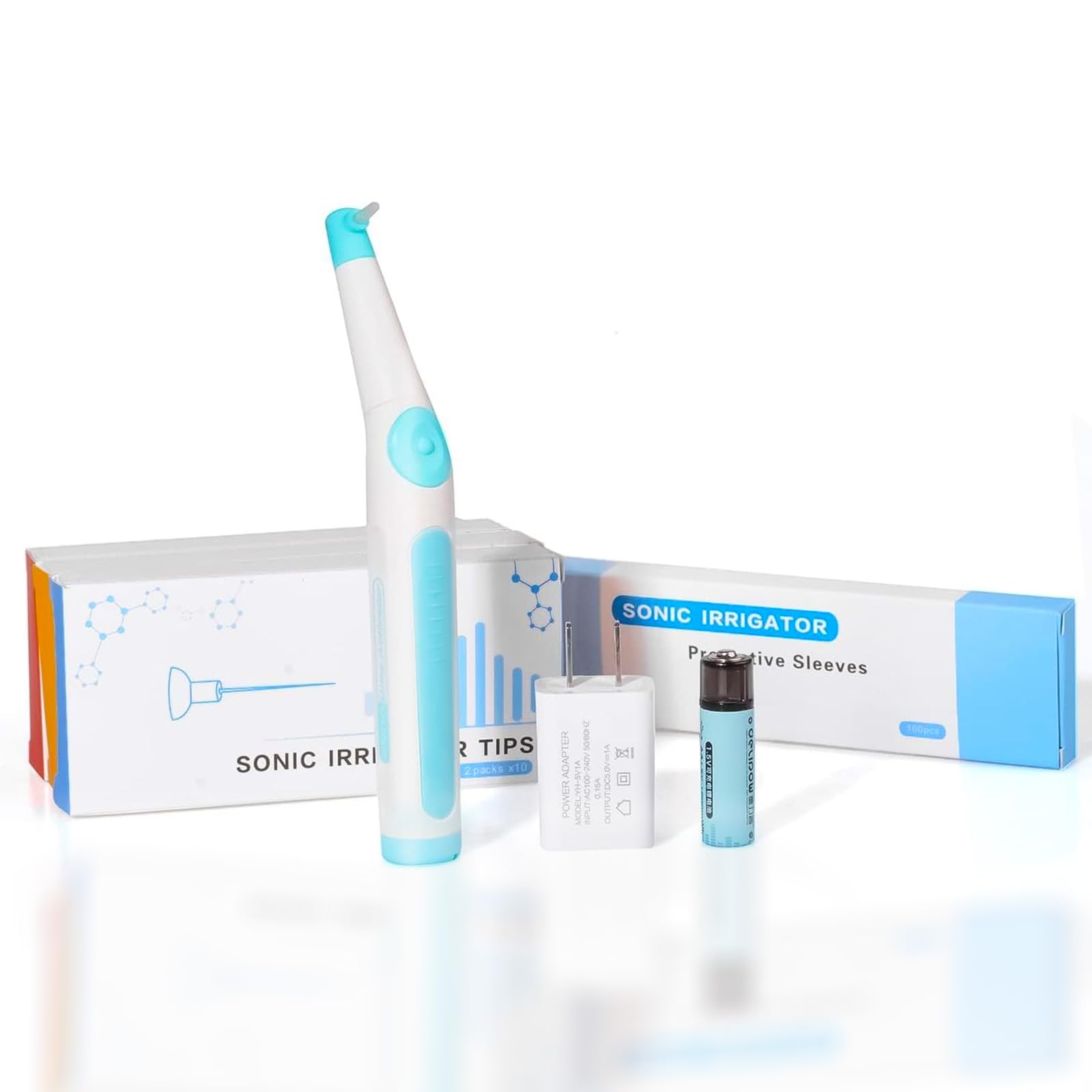 Irrigatore sonico Endo Ultra Activator, rosa, con 60 punte