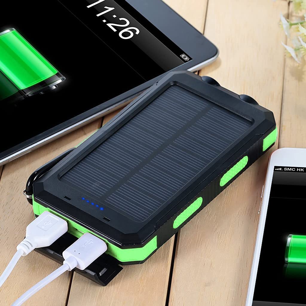 Solar 20000mAh Solar USB Puerto externo para Smartphone con luz LED