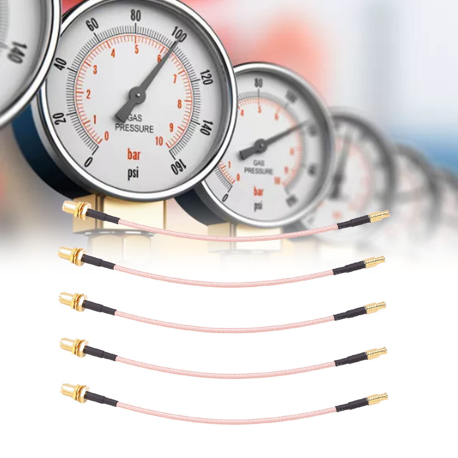 Câble coaxial 50Ω 5 pièces Câble Coaxial RF Faible Perte MCX Mâle vers SMA Femelle Câbles Adaptateur pour Système GPS Routeur Internet sans Fil Transmetteur Radio TFL‑316‑10 50Ω