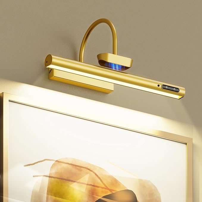 13.8in Picture Lights for Wall, Gold