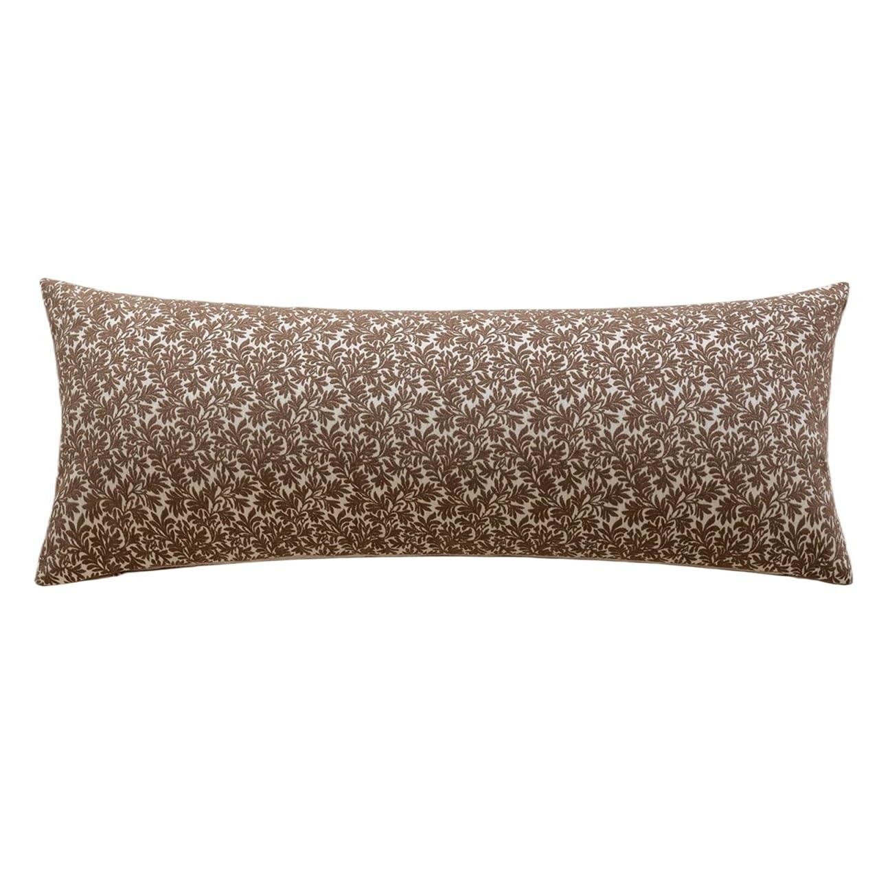 IUVYTA Chenille Pillow Covers Jacquard Yarn-dyed Cushion Cover 3D Floral Chenille Pillow Flannel Pressing Edge Home Decor Pillowcase(B-35X90CM)