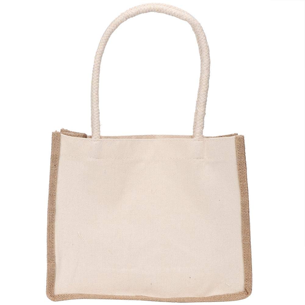 Bicaquu Shopping Storage Bag Retro Shopping Bag Convenient Sturdy and Durable Office for Home(Medium)