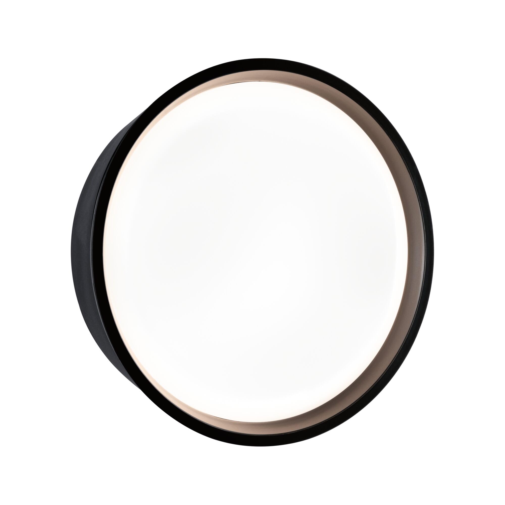 Paulmann 94696 luminaire d'extérieur LED Applique Platomo Résistant à l'eau de mer IP44 rond 180 mm 3000K 14,5W 1200lm 230V Noir plastique