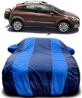 PURPLEHEART Car Body Cover Compatible with Fiat Avventura Car Cover Body with Mirror Pocket Triple Stitched Bottom Elastic Price In India