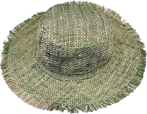 Image of Hemp Sun Hat Wired Wide Brim Big Sizes M /L /XXL Farmers,Raw Hemp Natural Garden Summer Hippie hat