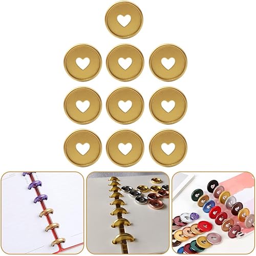 Miniatura 5 de jojofuny 10 anillos para carpetas de discos discos de encuadernación de plástico para libros anillos para la escuela cuadernos planificadores