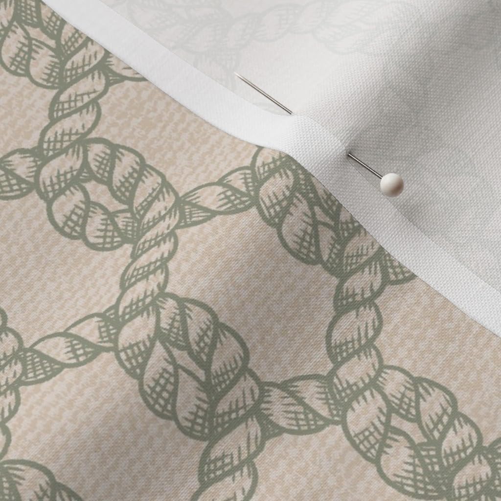 Spoonflower Fabric - Coastal Fishing Nautical Neutral Calm Serene Minimal Simple Beach Printed on Petal Cotton Fabric Fat Quarter - Sewing Quilting Apparel Crafts Decor