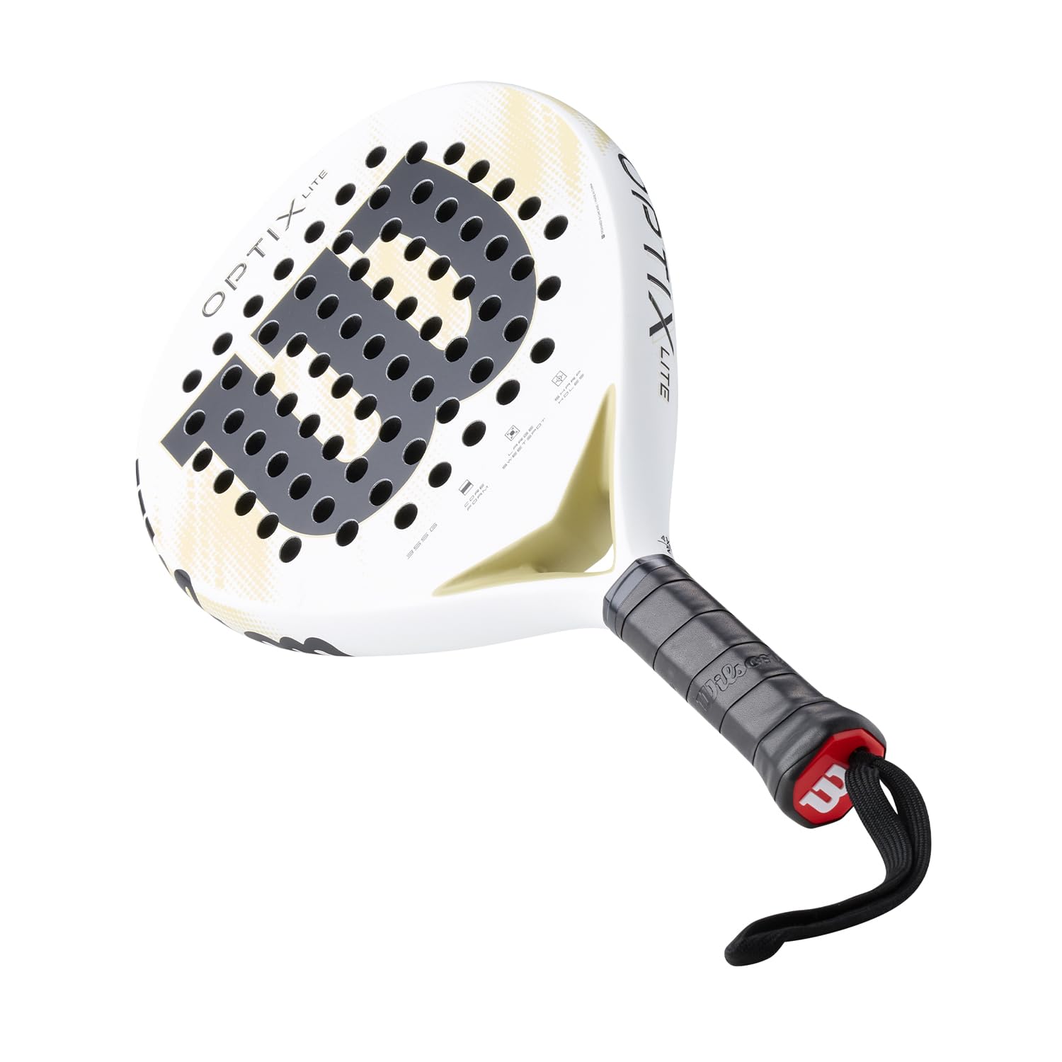 Wilson Pala de Pádel Optix V2 Lite, para Principiantes, Cara de Fibra de Vidrio Ligera, Fácil de Maniobrar, Prácticas o Partidos Amistosos