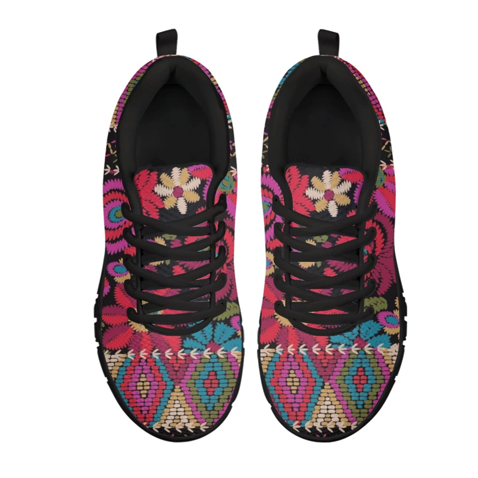 Biyejit Zapatillas de correr transpirables para mujer ligeras y casuales de moda