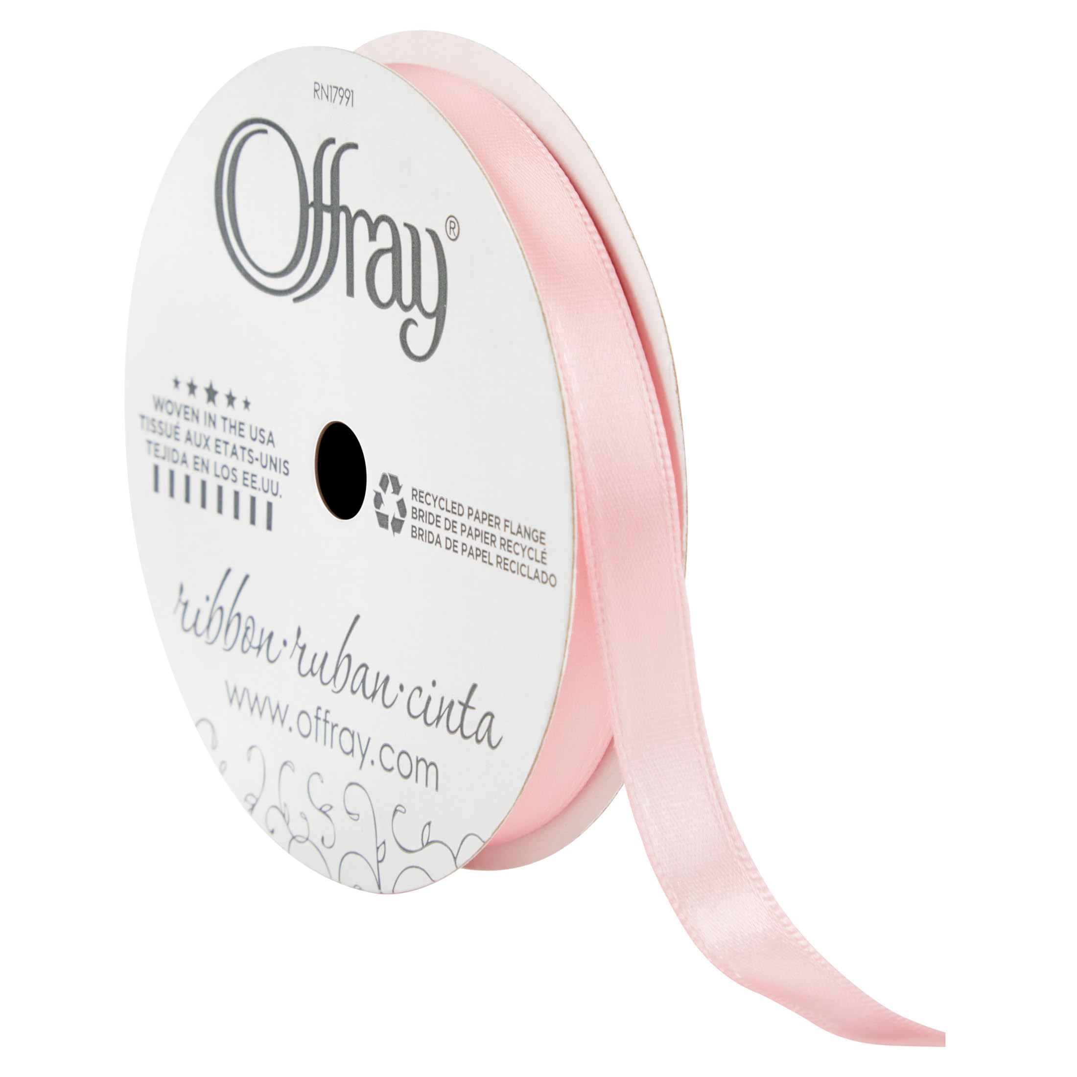 Snapklik.com : Offray 3/8 Wide Single Face Satin Craft And Decorative ...