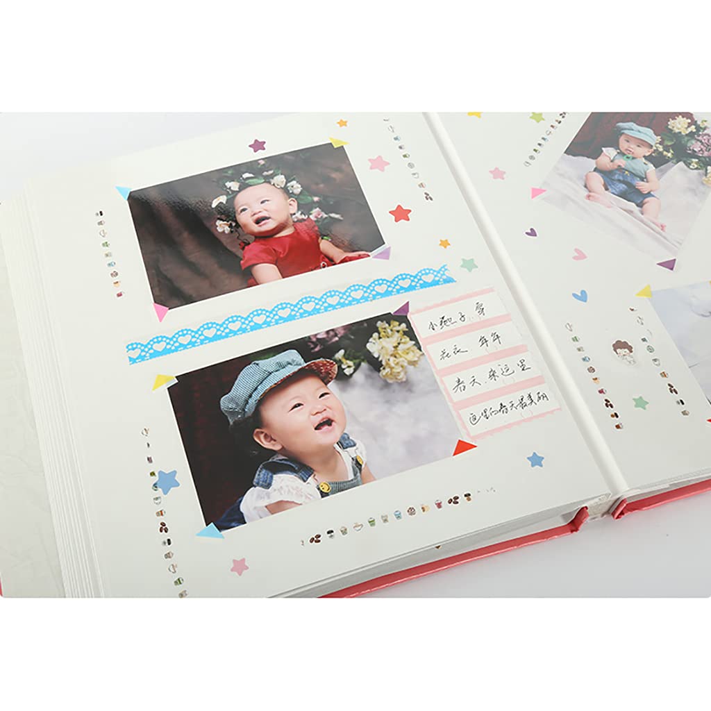 Album Photo, Album Photo Bricolage adhésif de 18 Pouces, Carte Blanche avec 30 Pages intérieures (60 côtés), adapté pour l'anniversaire de Mariage en Famille, Les Vacances de bébé.