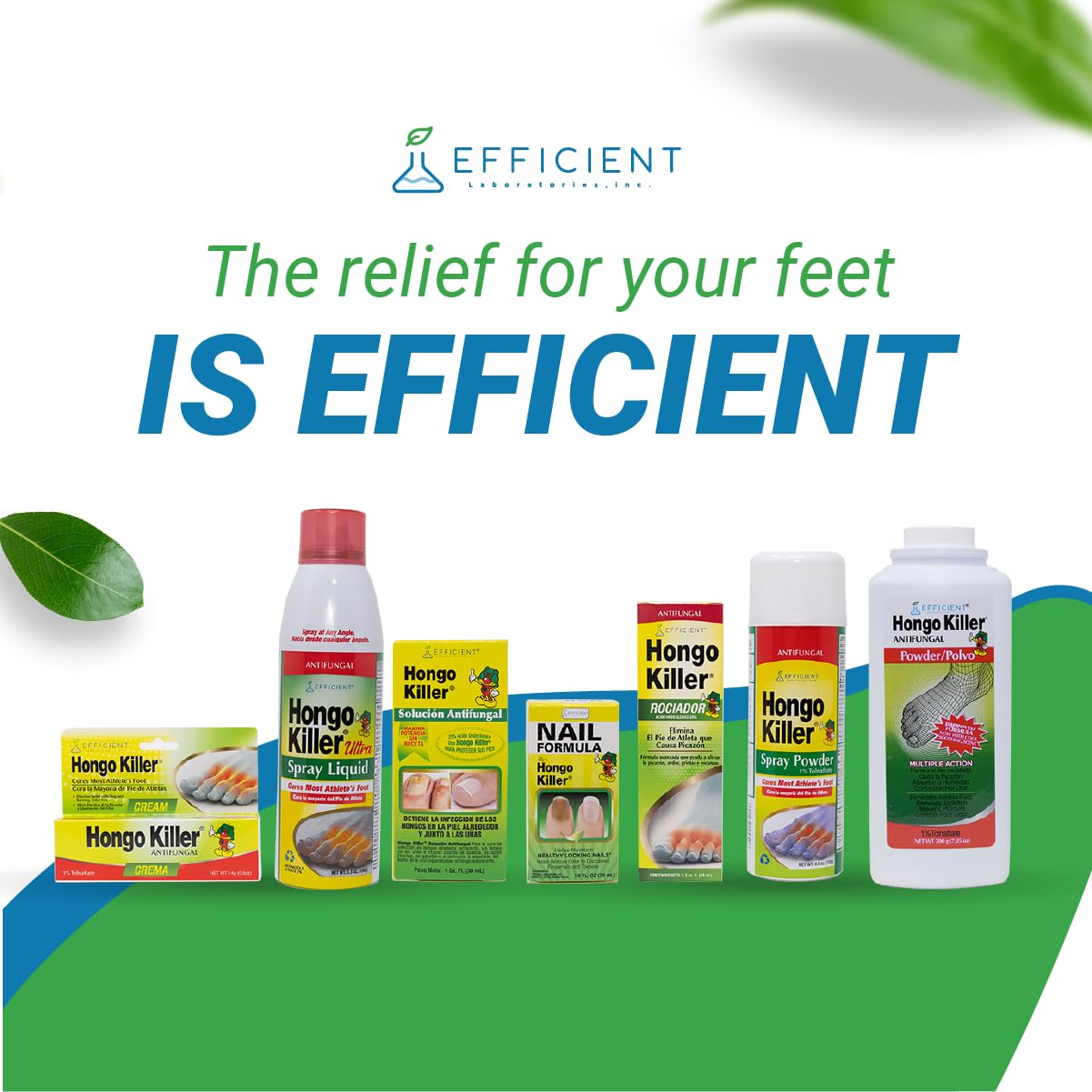 Hongo Killer Antifungal Spray, Athlete's Foot Treatment, 1.50 Fl Oz, Bottle