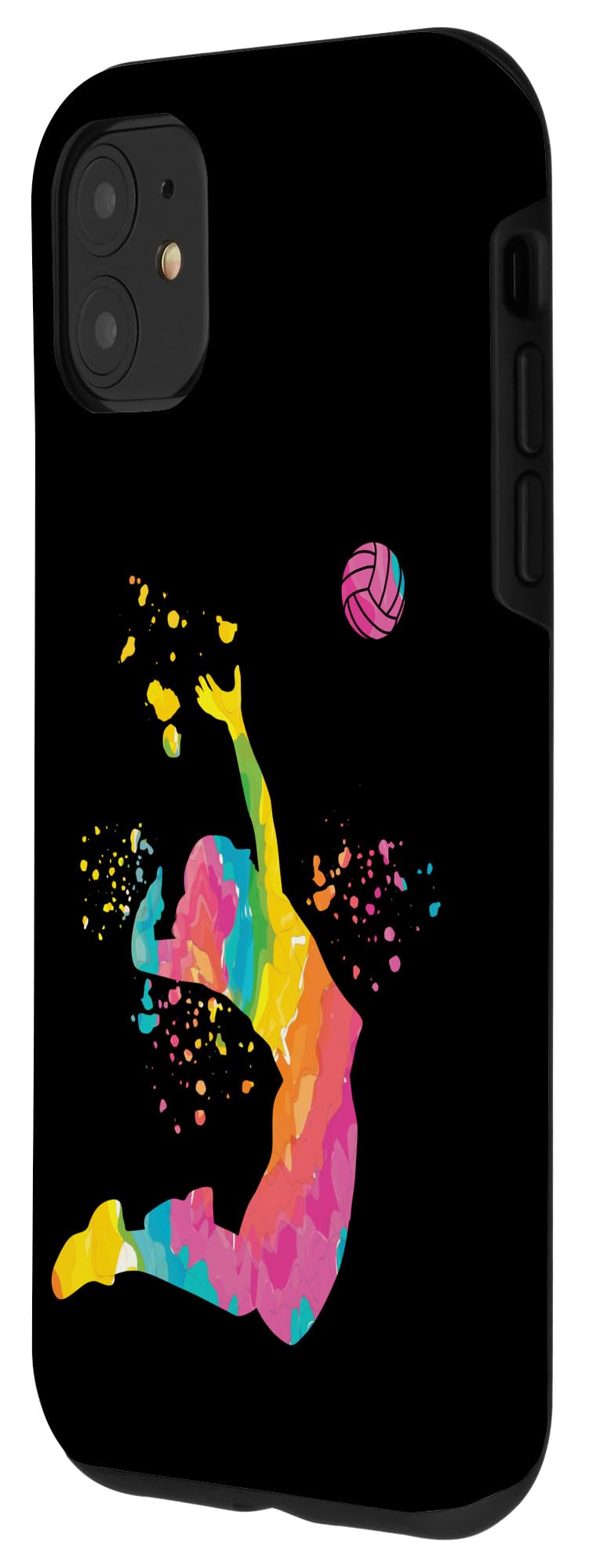Custodia Per IPhone 16 Con Design Pallavolo Colorsplash – Stile Portafoglio In PC E TPU, Protezione Antiurto