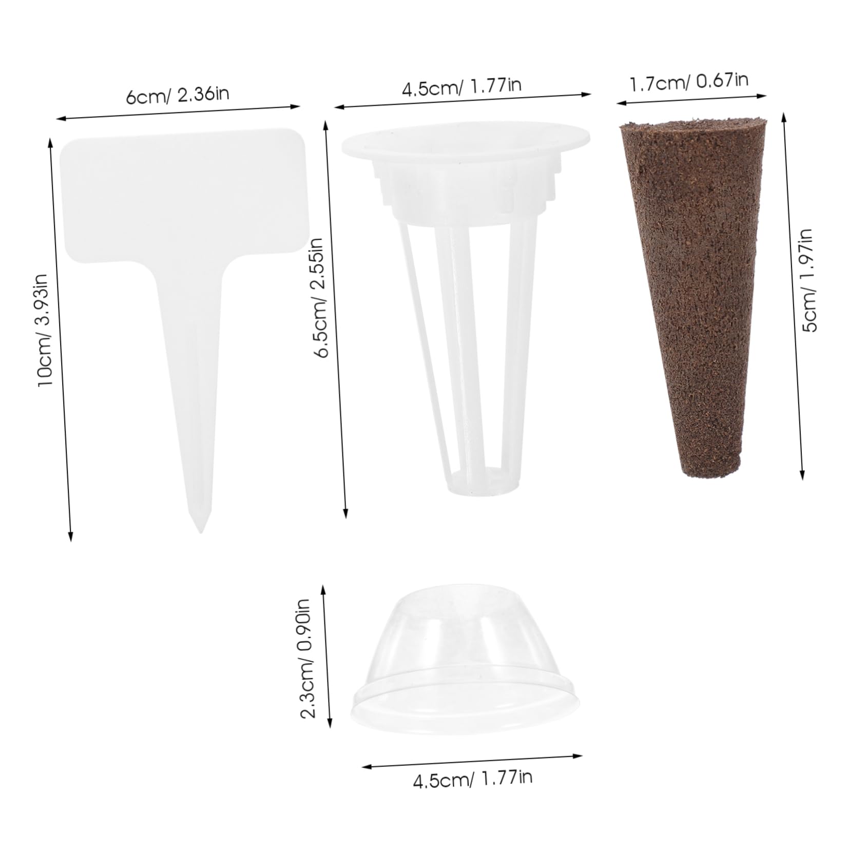 SUPVOX 5ensembles Set De Culture Hydroponique avec Paniers Et Éponges Kit Complet pour Plantes Soilless Accessoires pour Aérogarden