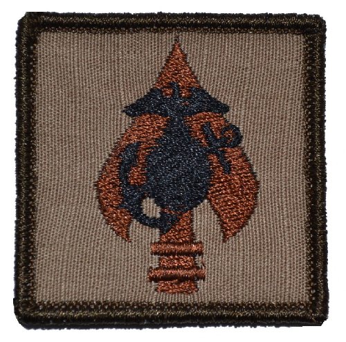 MARSOC 2x2 Patch with Hook Fastener - Coyote Brown with Spice Thread
