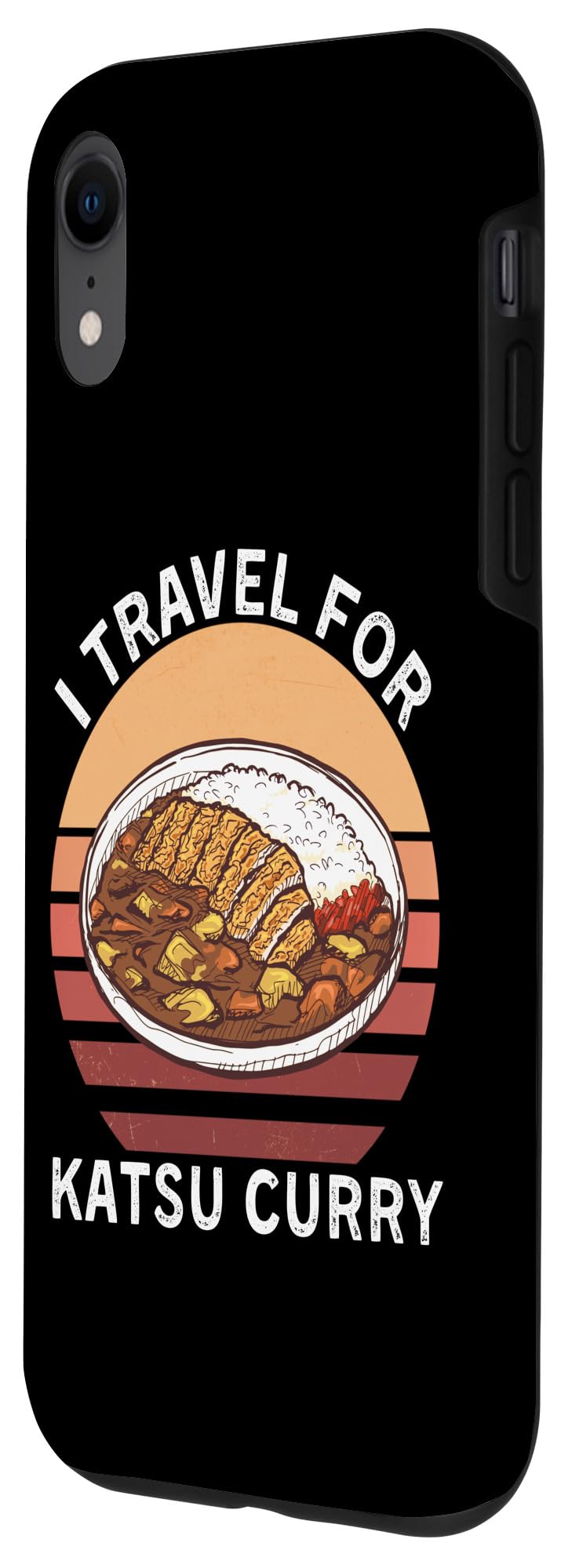 iPhone XR Retro I Travel For Katsu Curry Vintage Katsu Curry Lover Case - Image 2