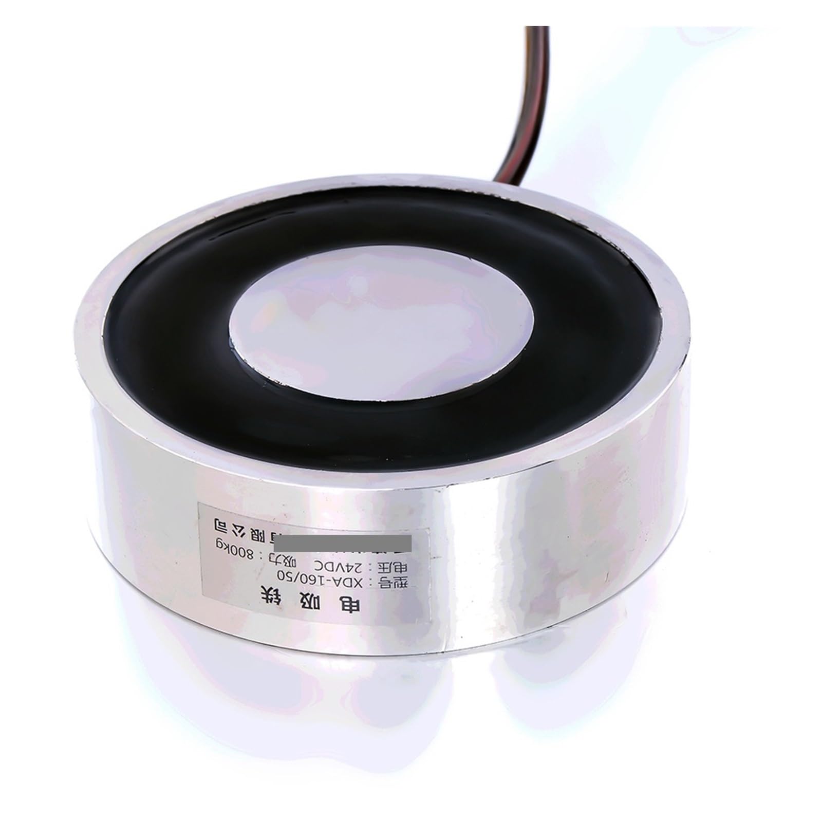 ROUPWKWO Large Suction JK150/50 DC 6V 12V 24V Electromagnet Lifting 300KG Solenoid Sucker Holding Magnet(6V)