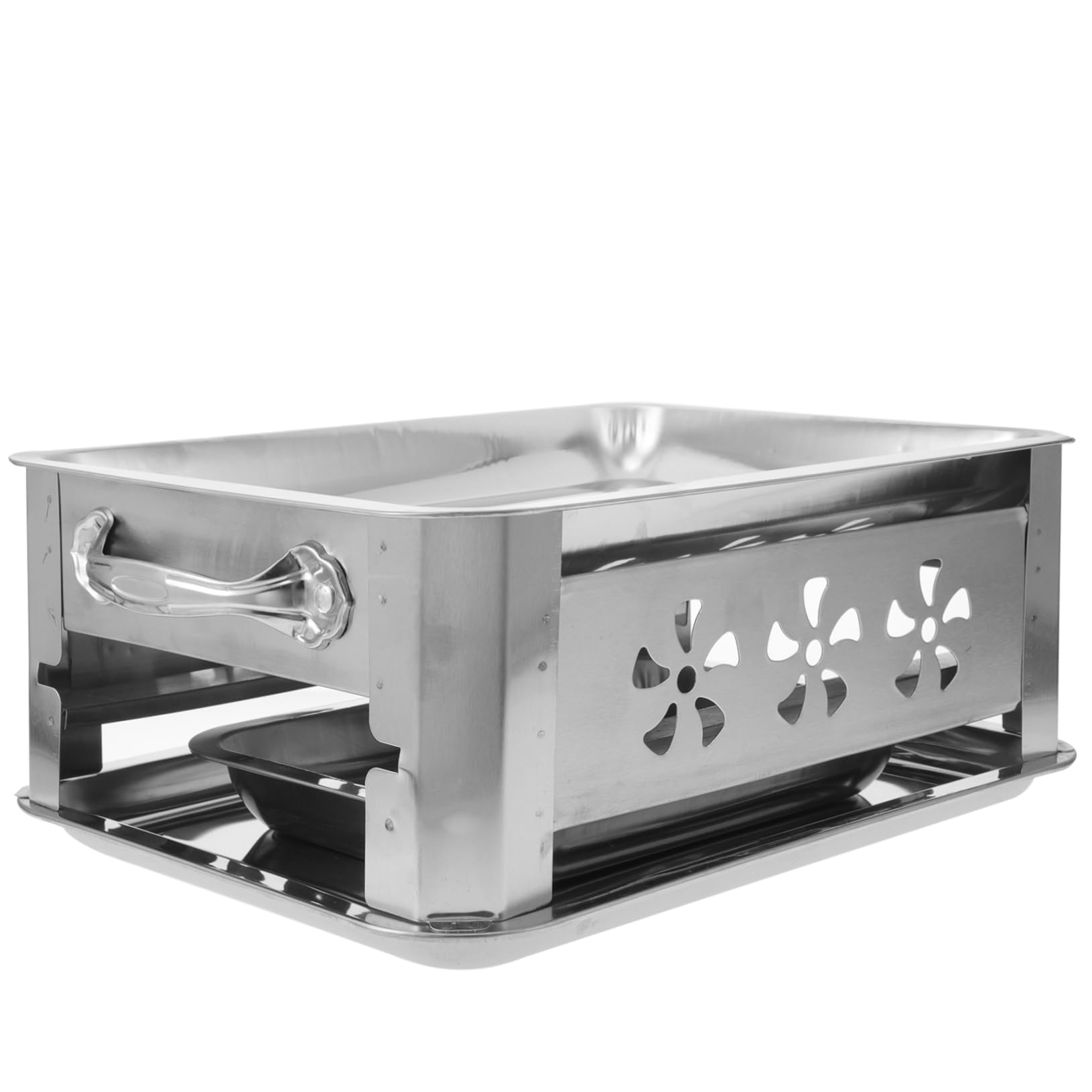 HANABASS Plato Grueso De Pescado Parrilla Bandeja De Buffet De Acero Inoxidable Plato Rectangular Para Servir Buffet Bandeja Plana Para Calentar Alimentos