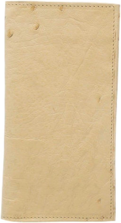 Ferrini Smooth Ostrich Checkbook Cover Buttercup