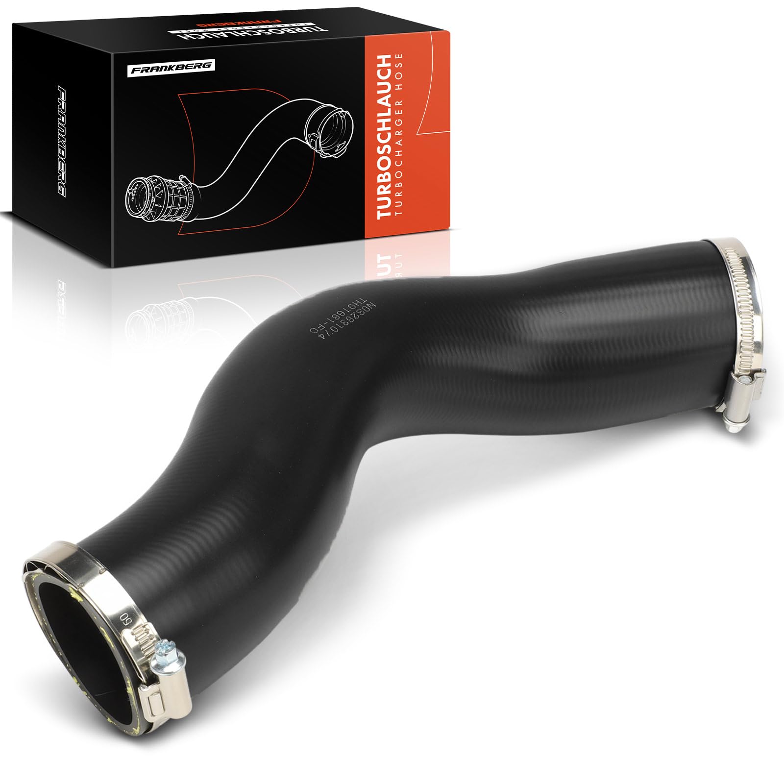 Frankberg Tubo flessibile dell'aria di sovralimentazione Con Morsetto per tubi flessibili Compatibile con Fullback Pick-up 502 503 L200/Triton KJ KK KL Replace# 1505A775,14099W000P