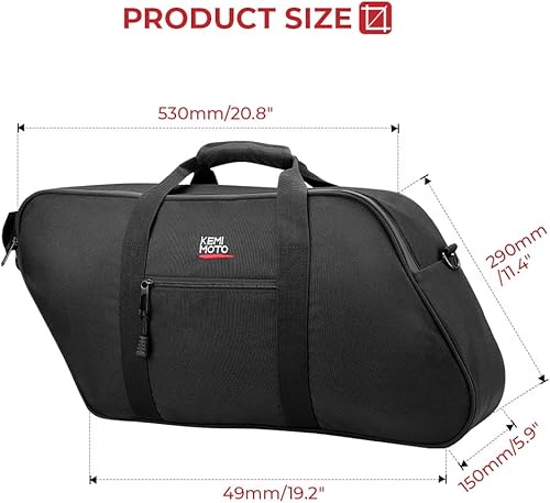 Miniatura 4 de KEMIMOTO Enfriador de alforjas Street Glide, enfriador de bolsa de sillín de una cara para Touring Road Glide Electra Glide y modelos con alforjas