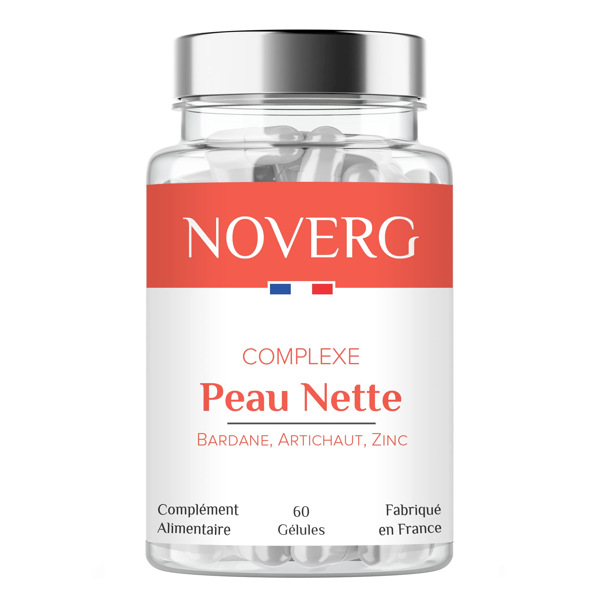 Gélules bardane, artichaut et zinc gluconate pour la peau