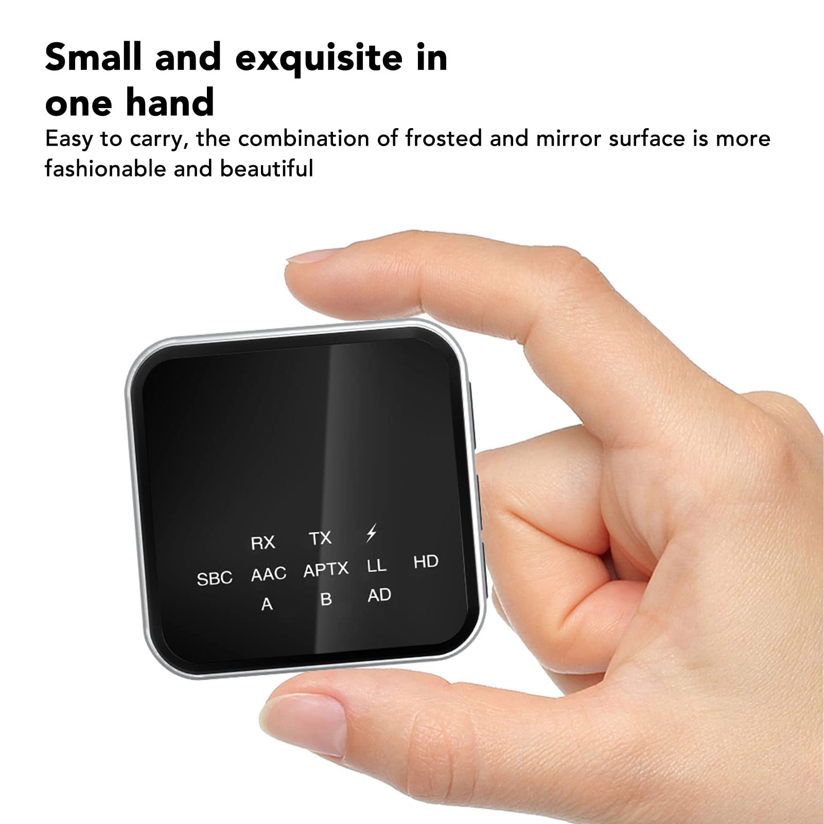Transmetteur et Récepteur Bluetooth 5.2, Adaptateur Bluetooth sans Fil 2 en 1, Adaptateur Audio Bluetooth APTX à Faible Latence avec Interface AUX 3,5 Mm pour TV, PC, Système Stéréo Domestique