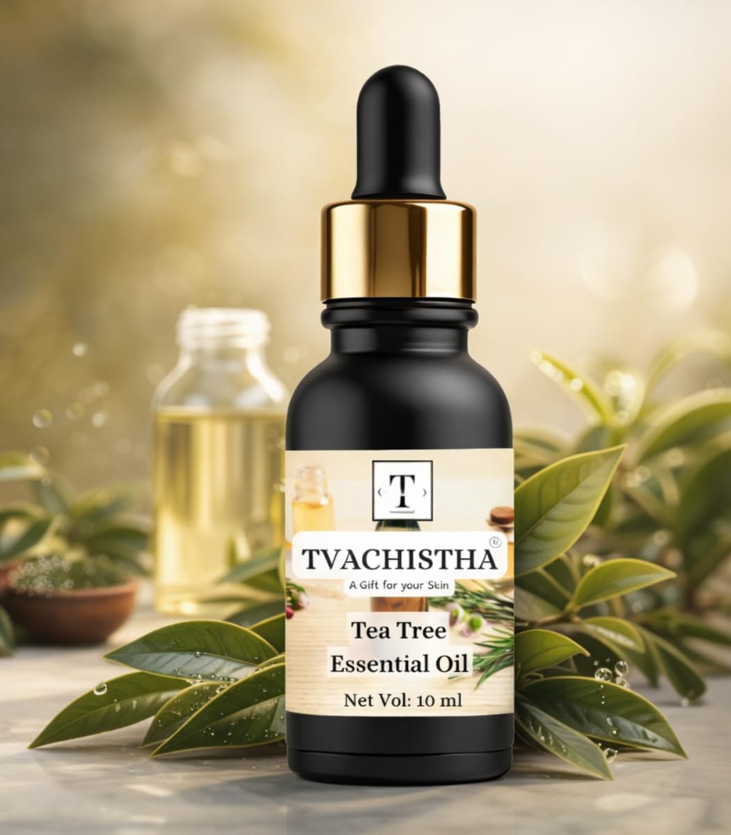 Tea Tree Essential Oil 10ml | 100% Pure & Undiluted Essential Oil for Skin & Hair Care | Helps Maintain Clear-Looking Skin & Healthy Scalp | (10ml (pack of 1))-image-26
