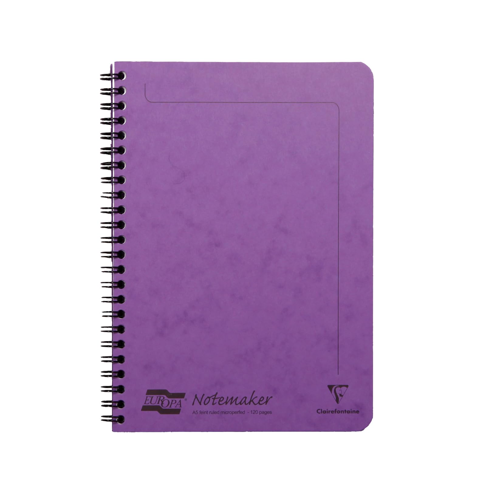 Clairefontaine Europa Notemaker Wirebound Notebook A5 (148X210) - Lilac