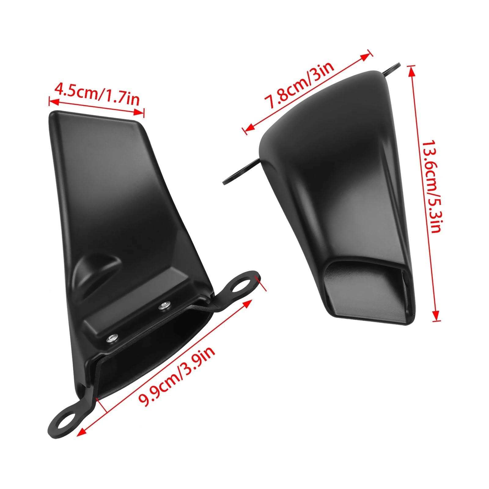 Conducto de Aire de Pinza de Freno Conducto de Aire para radiador de Motocicleta, refrigeración de Frenos, Compatible con Ducati Panigale V2 899 959 1199 1299 Hyper 950(Glossy Black)