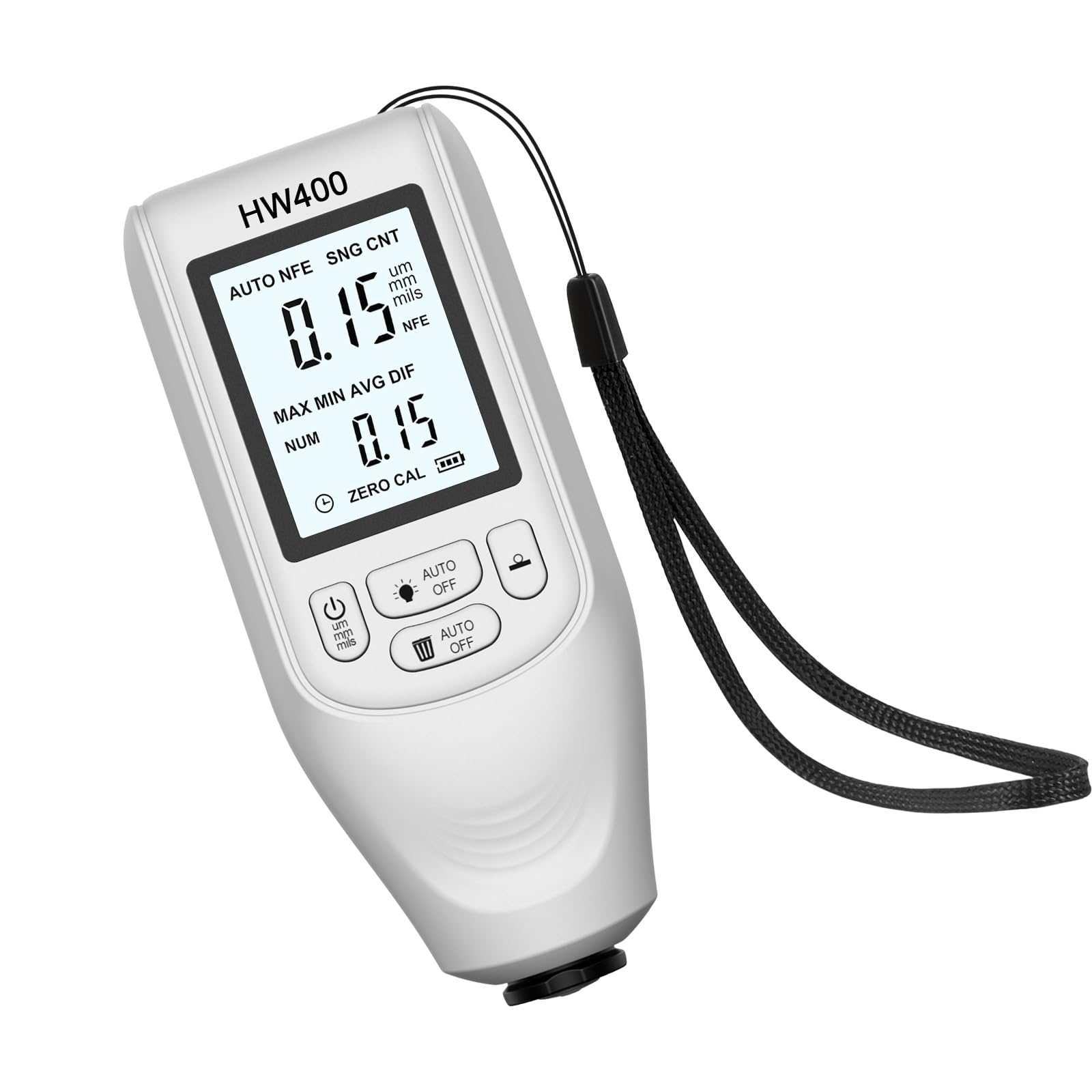 Digital Coating Thickness Gauges 0-2000μm Large Display Paint Coating Meter with Backlit Unit Conversion Paint Gauges Digital Display Thickness