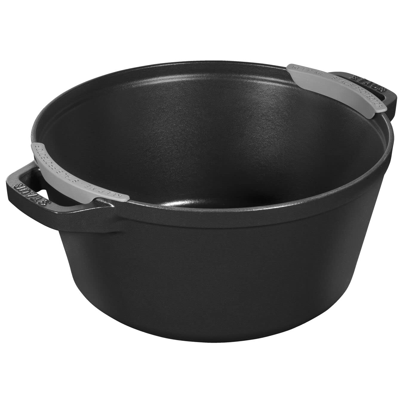 STAUB La Cocotte Lot de 2 casseroles rondes en fonte noire