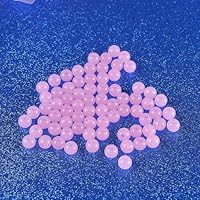 50/100/500 PCS 15 Couleurs Acrylique Transparent ABS Perles Perle Ronde Perles Lâches Pour La Fabrication De Bijoux DIY Bracelets Accessoires 4-12MM-Rose Rouge,12mm-environ 50pcs