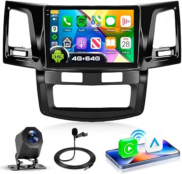 5Ghz WiFi 4G+64G Car Stereo for Toyota HILUX 2005-2014