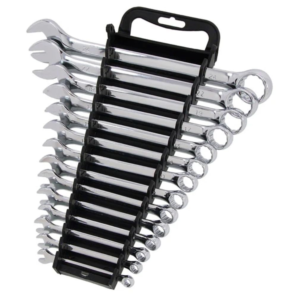 14PC SPANNER SET COMBINATION METRIC WRENCH RING SET SATIN FINISH 6-24MM CT0326