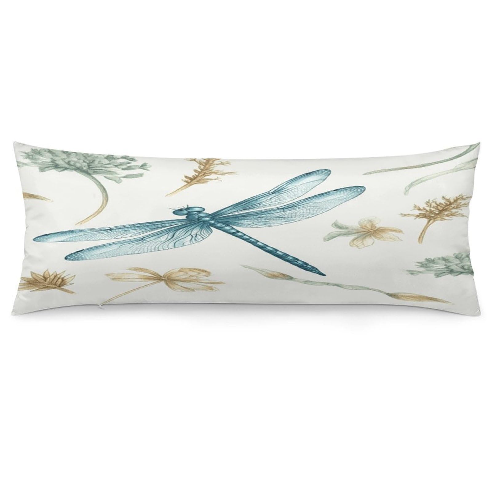 Dragonfly Throw Pillow Cover Soft Pillow Case Decorative Lumbar Pillow Cover Cozy Throw Pillowcase Polyester Rectangular Cushion Case Decor for Couch Sofa Bed