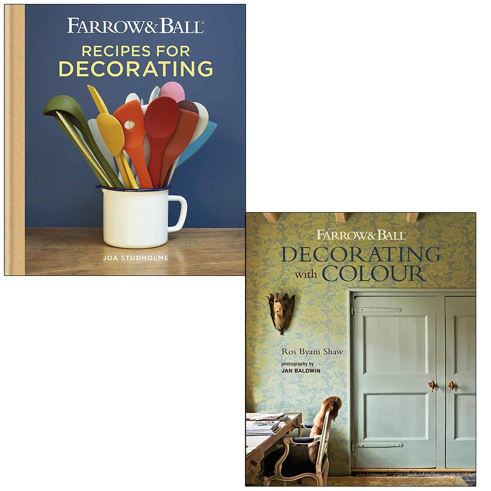 Mitchell Beazley/Ryland Peters & Small Farrow Ball Recipes for Decorating, Decorating with Colour 2 Books Collection Set