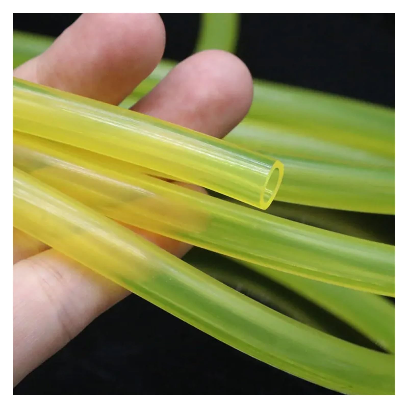 Gelber TPU-Benzinschlauch, ölbeständiges Kraftstoffrohr mit 2–7 mm Innendurchmesser(30METERS_ID 6MM X OD 8MM)