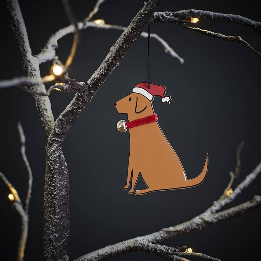 Red labrador christmas ornament Clearance
