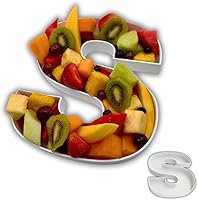 Vista 7 de Bandejas de plástico duro reutilizables y rellenables con letras y números para decoración de fiesta (E, Blanco)