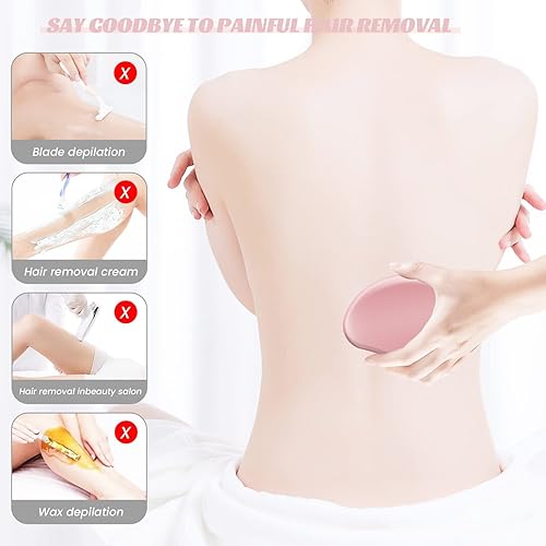 Miniatura 8 de Borrador de pelo de cristal para mujeres y hombres, removedor de pelo mágico de cristal, dispositivo de depilación exfoliante sin dolor, dispositivo