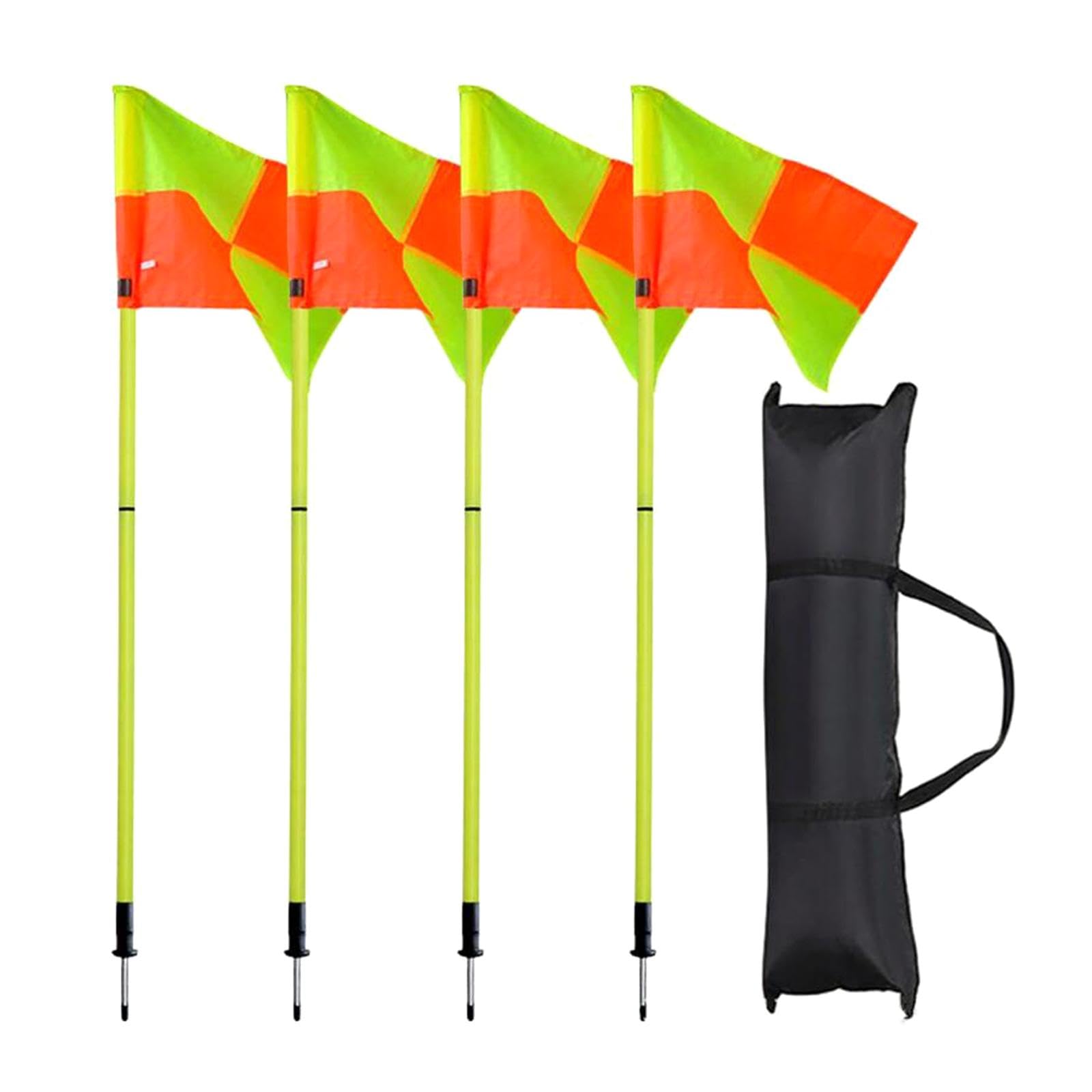 TISHITA Set di 4 Bandierine per Angoli da Calcio, per L'agilità del Calcio per L'allenamento Sportivo di Hockey