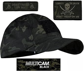 Condor Multicam-Black Tactical Patch & Hat Bundle (2 Patches + Hat)