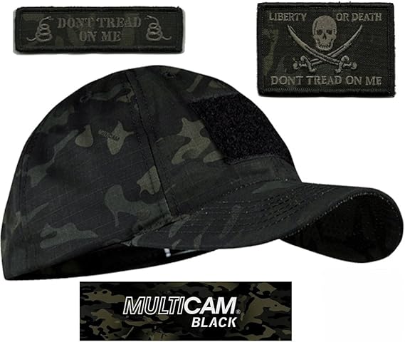 Condor Multicam-Black Tactical Patch & Hat Bundle (2 Patches + Hat)