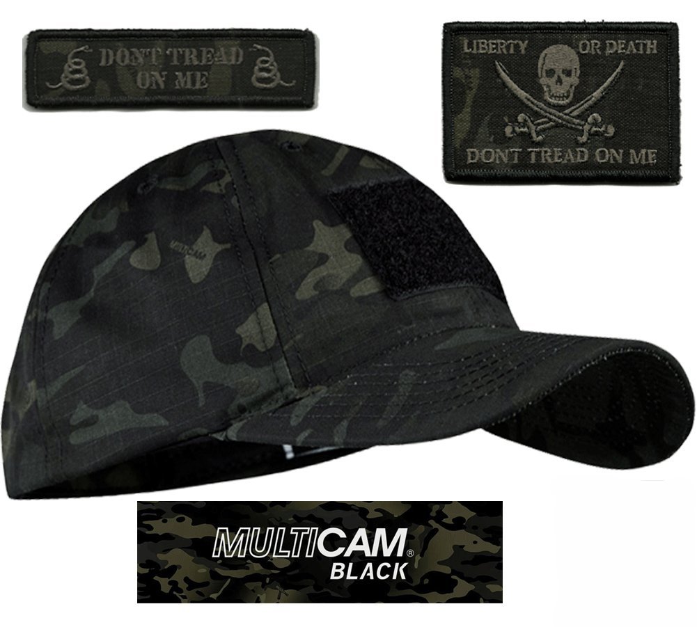 Condor Multicam-Black Tactical Patch & Hat Bundle (2 Patches + Hat)