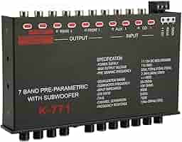 luxysound様 7 Band Car Audio Equalizer, Adjustable 7 Bands Car Audio