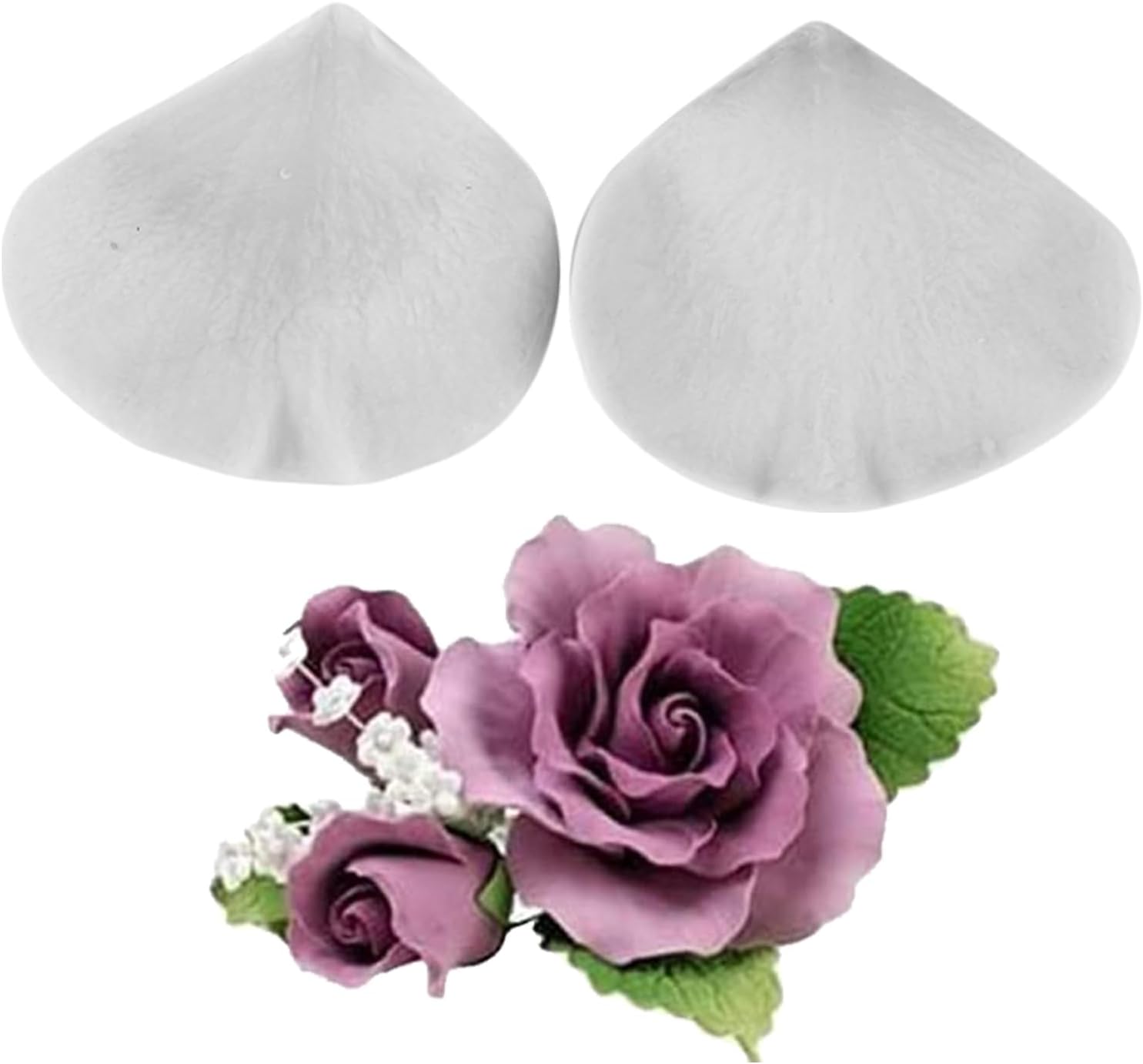 Molde de Silicona para Flores de Fondant con Vetas