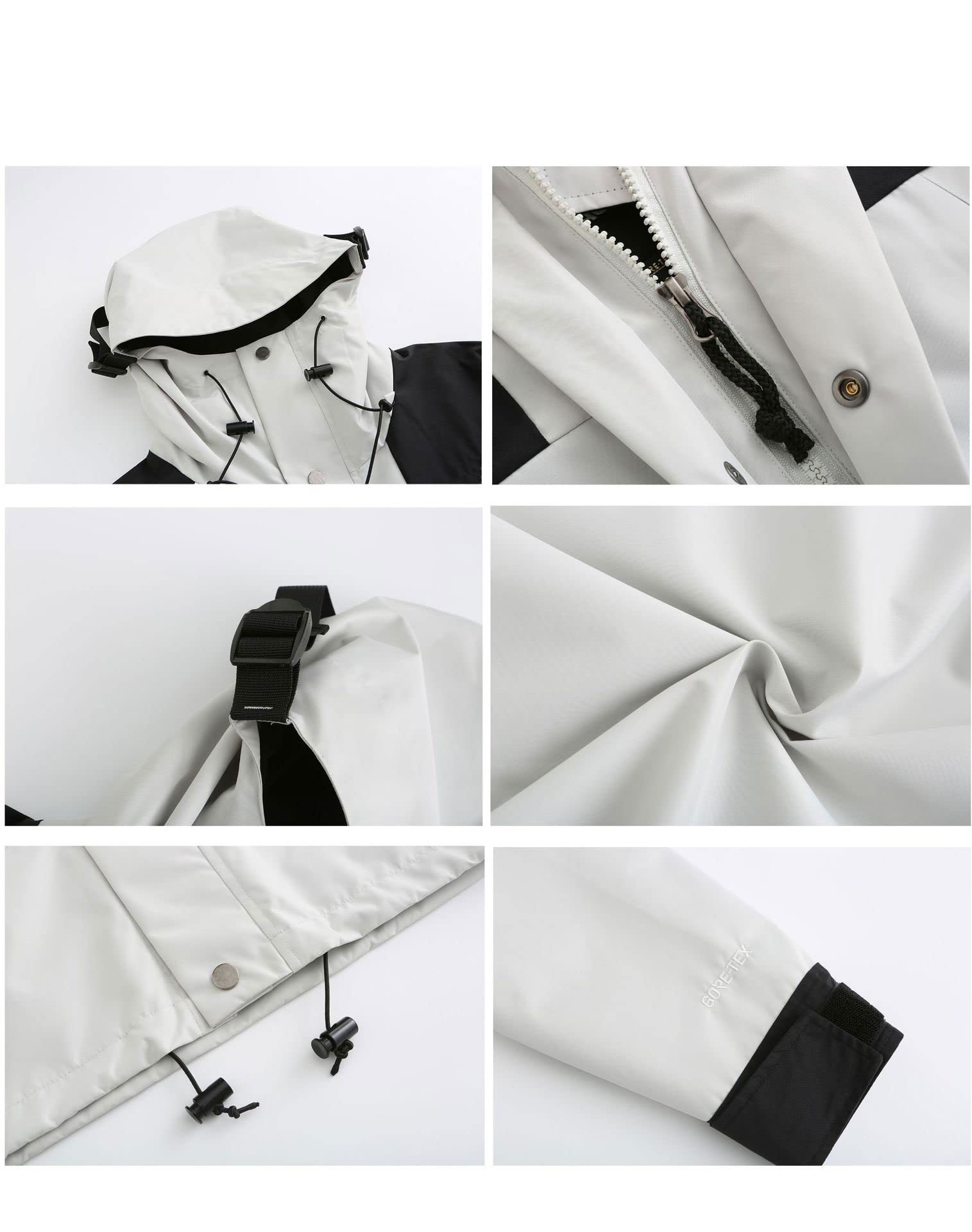 Legou Ropa para hombre, chaquetas de montañismo, al aire libre, para parejas, resistentes al viento, impermeables, Ejercito Verde, XS
