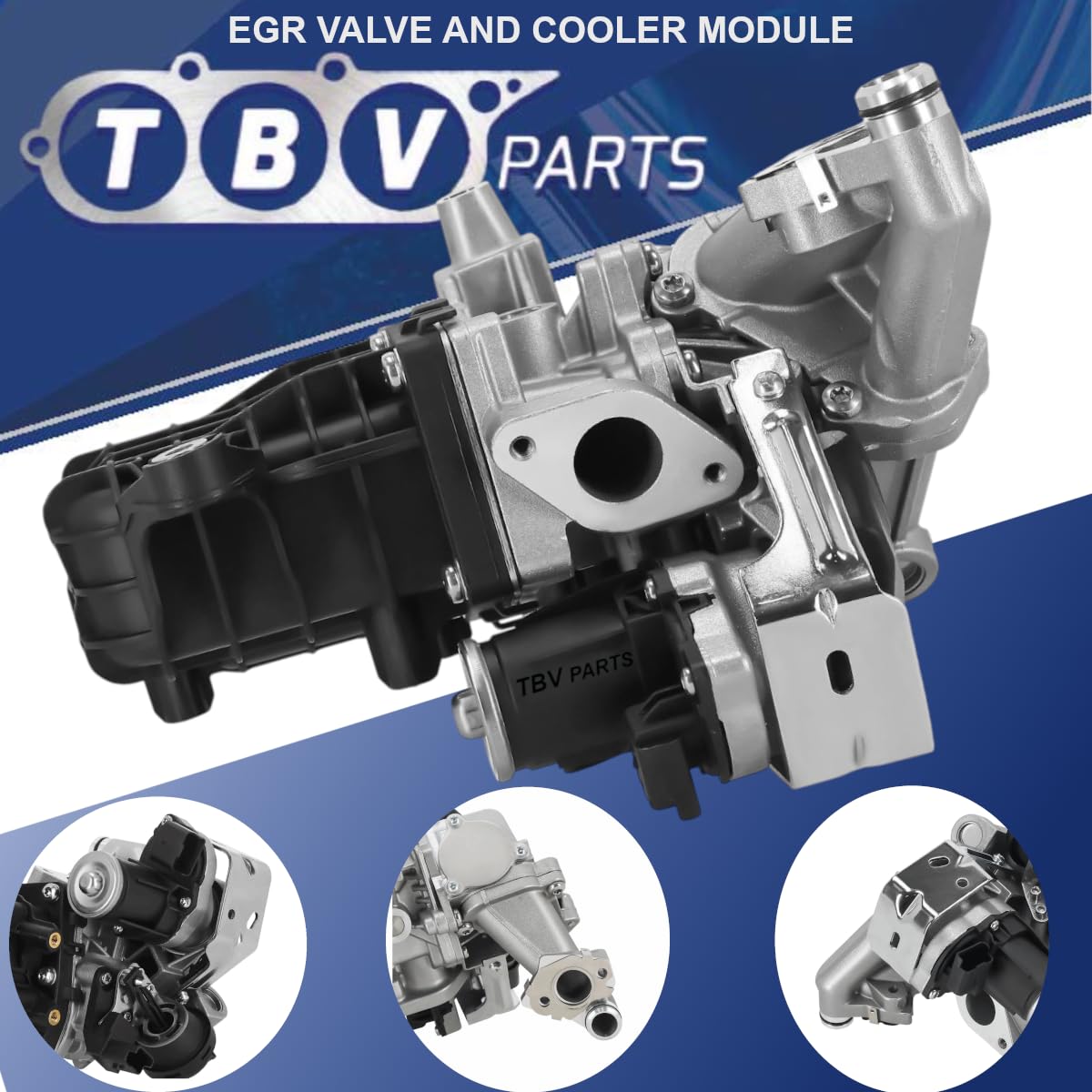 Enfriador con Válvula EGR 2.0 HDI 9807593080 9801705280 1861749 2267338 DS7Q9D475DA, DS7Q9D475DB DSZQ9D475DA 717720158 – Enfriador de gases de escape para C5, 508, Mondeo